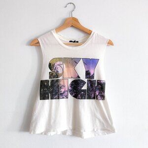 Graphic Print Tank Top 'Sky High'